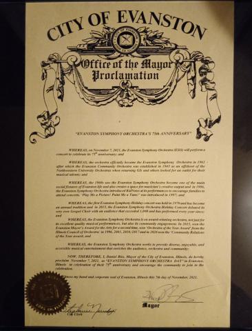 Evanston Proclamation